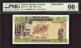 500 Francs 1985 Guinea  SPECIMEN AA 0000000 Pick-31s GEM UNC PMG 66 EPQ