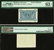 1944 Greece One Drachma BACK PROOF ND Pick-320p2 CH UNC PMG 63 EPQ