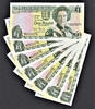 UK (Great Britain) Pound Jersey 7 One  ND (2000) Same MATCHING LOW Serial 000075 Pick-26 UNC