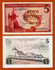 Iceland 5 Kronur Iceland Pick-37a Gem UNC -