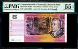 Australia 5 Dollars Australia Coombs/Randall ND R202 Pick-39a About UNC PMG 55 EPQ -