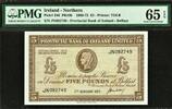 Ireland 5 Pounds Northern Ireland - Provincial Bank Pick-246 GEM UNC PMG 65 EPQ -