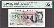 Ireland Pound Northern Ireland One ND Pick-61a GEM UNC PMG 65 EPQ -