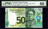  50 Pounds 2015 Scotland  LOW Serial 000037 P-NEW GEM UNC PMG 66 EPQ Sco... 254,86 EUR  Excl. 19,60 EUR Verzending