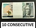UK (Great Britain) 5 Pounds 2014 Scotland 10 CONSECUTIVE  Polymer COMMEM... 298,32 EUR  Excl. 19,60 EUR Verzending