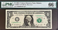 USA One Dollar 2013 Federal Reserve  Lucky Near SOLID # 88888844 GEM UNC... 127,85 EUR  Excl. 19,60 EUR Verzending