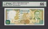 Syria Syria 1000 Pounds 1997 / AH1418 Pick-111 GEM UNC PMG 66 EPQ -