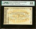 Russia - East Siberia 10 Rublei 1920s Pick-S1255A CH UNC PMG 63 ONLY GRADED !