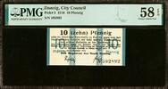 Danzig Danzig, Poland 10 Pfennig 1916 Pick-5 About UNC PMG 58 EPQ -