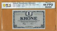 Denmark Denmark One Krone 1916 Pick-12b Prefix B PCGS 64 PPQ -