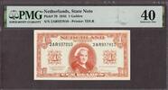 Netherlands Netherlands One Gulden 1945 Prefix- 2AR Pick-70 Extremely Fine PMG 40 -