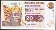 Scotland Clydesdale Bank PLC 20 Pounds COMM. 6th June 2005 Pick-229F Crisp AUNC