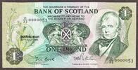 Scotland One Pound 30.7.1981 LOW Serial 0000053 Pick-111e Crisp UNC