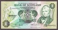 Scotland Scotland One Pound 30.7.1981 LOW Serial 0000075 Pick-111e Crisp UNC -