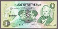 Scotland Scotland One Pound 30.7.1981 LOW Serial 0000095 Pick-111e Crisp UNC -
