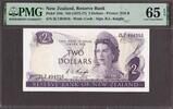 New Zealand New Zealand $2 ND (1975-77) QEII Prefix 2L7 Pick-164c GEM UNC PMG 65 EPQ -