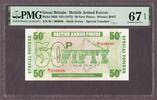 Great Britain British Armed Forces 50 New Pence 1972 LOW # B/1 000888 P-M49 GEM UNC PMG 67 EPQ -