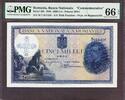 Romania Romania 5000 Lei 1940 'Commemorative' Pick-48b GEM UNC PMG 66 EPQ Rare -
