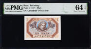  Saar Treasury One   Pick-3 Choice UNC PMG 64 EPQ Mark 1947 Saar Treasury One   Pick-3 Choice UNC PMG 64 EPQ
