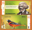 USA 2011 Local Currency BALTIMORE NOTE One ($1) Frederick Douglass UNC