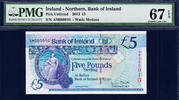 Ireland 5 Pounds Northern Ireland 2013 P-NEW LOW Serial 000010 Superb GEM UNC PMG 67 EPQ -