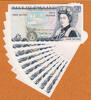 UK (Great Britain) 5 Pounds England 10 Consecutive  1980-87 QEII Pick-378c Sign Somerset UNC
