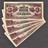 Netherlands Gulden Netherlands Indies WWII Japansche Regeering 5 PCS One Pick-123c UNC -