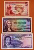 Iceland 25 Kronur Iceland 3 Notes 5, 10 1957-61 Pick-37, 38, 43 Gem UNC -
