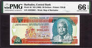 50 Dollars Barbados ND Pick-40 GEM UNC PMG 66 EPQ -
