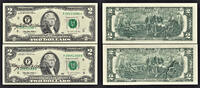 USA 1995 PAIR STAR & NORMAL $2 ATLANTA Autographed by Mary Ellen Withrow UNC