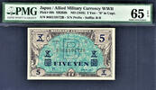 Japan 5 Yen Japan Allied Military Currency WWII Pick-69b GEM UNC PMG 65 EPQ -