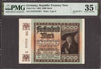 5000 Mark 1922 Germany  SOLID Serial # Z 222222 Pick-81a Very Fine PMG 35 EPQ
