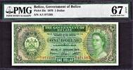 Belize One Dollar Belize QEII Pick-33c Superb GEM UNC PMG 67 EPQ (HIGHEST GRADE) -