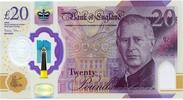 Great Britain / England £20 Pounds King Charles, First Prefix, Low number EH01 001350 -