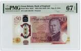 Great Britain / England £50 Pounds King Charles, First Prefix, Low number AJ01 000129 -