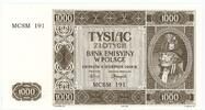 POLAND / POLEN 1.000 zlotych Reconstruction 2004, nr MCSM 191 1941 (2004) 400,00 EUR  Excl. 10,00 EUR Verzending