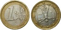 Italy 1 euro 2002 Mint error, twist approximately 170 degrees. RARE VF- 500,00 EUR450,00 EUR  Excl. 10,00 EUR Verzending