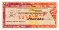 Deutschland / DDR 50 deutsche mark nd Reisescheck / Travelleres Cheque, ... 500,00 EUR  Excl. 10,00 EUR Verzending