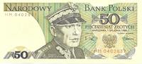 POLAND 50 zlotych POLAND: 50 zlotych 1988. Series HM. UNC -