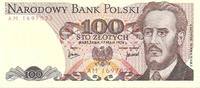 POLAND 100 zlotych POLAND: 100 zlotych 1976. Series AM. UNC -