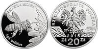 POLAND / POLEN 20 zlotych 2015 Honey bee, Apis mellifera, PP 290,00 EUR  Excl. 10,00 EUR Verzending