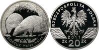 POLAND / POLEN 20 zlotych 2011 Borsuk, Meles meles PP 110,00 EUR  Excl. 10,00 EUR Verzending