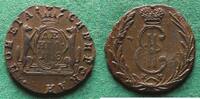 Sibirien Denga Katharina II. 1762-1796, hübsch, selten -