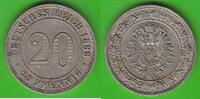 Kaiserreich 20 Pfennig hübsch -