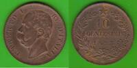 Italien 10 Centesimi Umberto I. 1878-1900, Birmingham, hübsch -