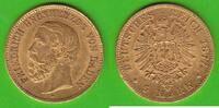 Baden 5 Mark GOLD, Friedrich I. 1856-1907, hübsch -