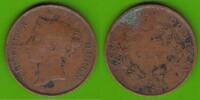 Straits Settlements East India Company 1 Cent Victoria 1837-1901 -