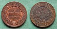 Russland 3 Kopeken Alexander II. 1855-1881, hübsch -