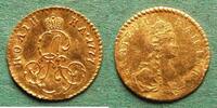 Russland Poltina GOLD, Katharina II. 1762-1796, selten -