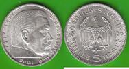 Drittes Reich 5 Reichsmark 1936 A sehr hübsch vz-st, eine kleine Stelle ... 19,95 EUR  plus 4,00 EUR verzending
